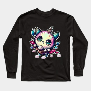 "Enchanted Whimsy: A Delightfully Cute Animal with a Marvelous Design" Long Sleeve T-Shirt